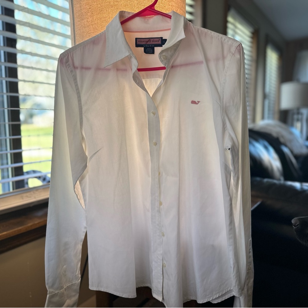 Vineyard Vines Women’s Classic White Shirt New Never worn Size L